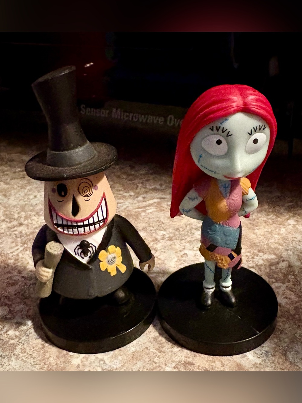 2 Disney Culturefly Nightmare Before Christmas Mayor & Sally Vinyl Figures.